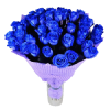 Товар 51 синяя роза в Букет 1001 красная роза Фото товара 51 синяя роза в Букет 1001 красная роза