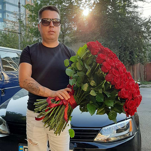101 красная роза фото букета